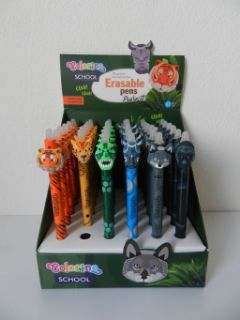 Obrázek z Kuličkové pero Gumovací 0,5mm Safari (36) 
